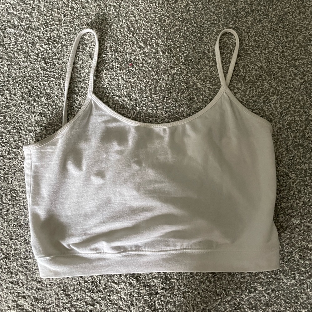white crop cami